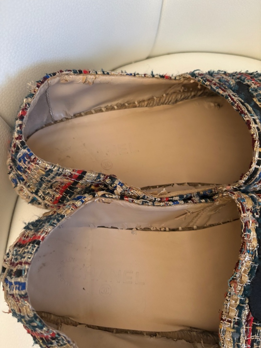 Chanel Black Tweed Flats - Picture 4 of 5